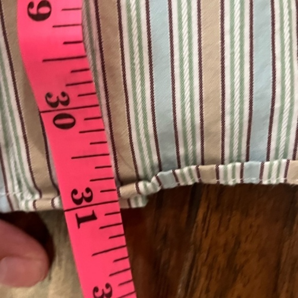 Barry Bricken Large Striped Long Sleeve Multicolor Button Up/Down Shirt. - Picture 3 of 8